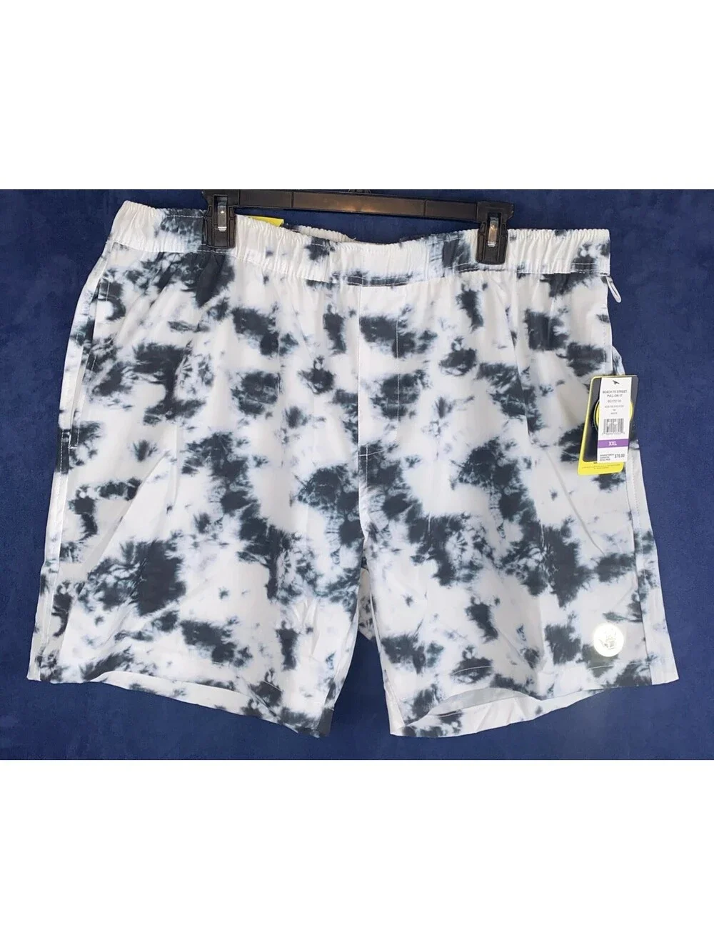 Body Glove Beach-to-Street Premium Stretch Men XXL/38 White Activewear Short New